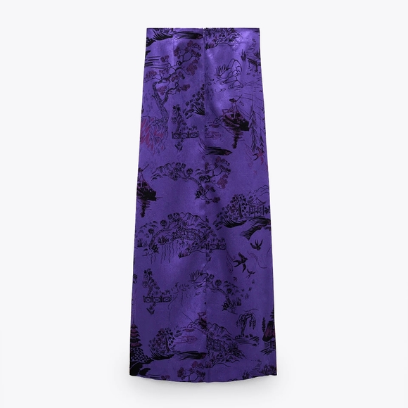 Zara printed skirt with pipping - Picture 6 of 9